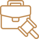 אייקון המסמל מומחיות בעניינים משפטיים.